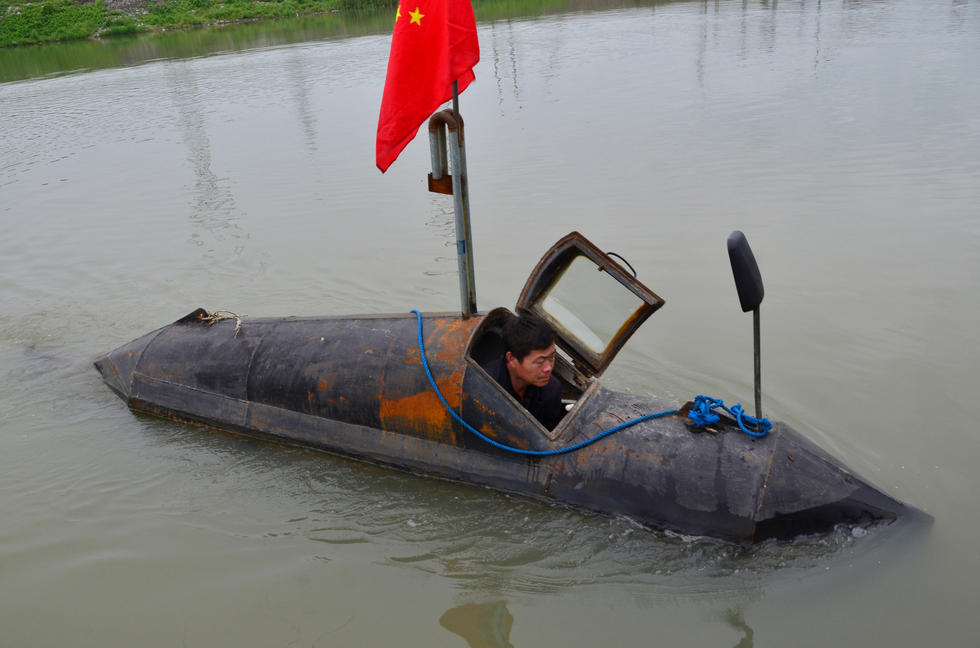 农民造潜艇获专利