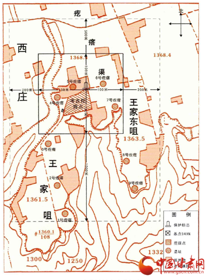 南佐遗址图(来源于田磊《甘肃庆阳南佐遗址保护规划研究》)