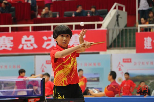 2017年全国少儿乒乓球杯赛总决赛在白银开赛