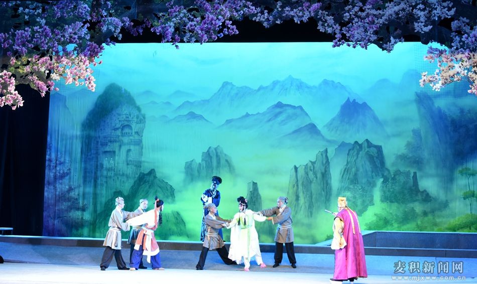天水市麦积区原创大型秦腔古装剧《玉兰仙子》在秦州剧院首演