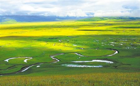 玛曲县天下黄河第一弯国家aa级旅游景区.
