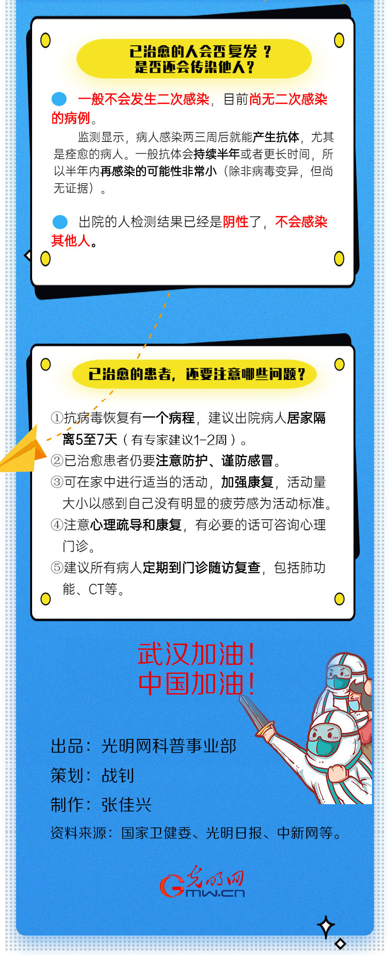 【防疫科普】首批轻症患者出舱！治愈后还要注意什么？