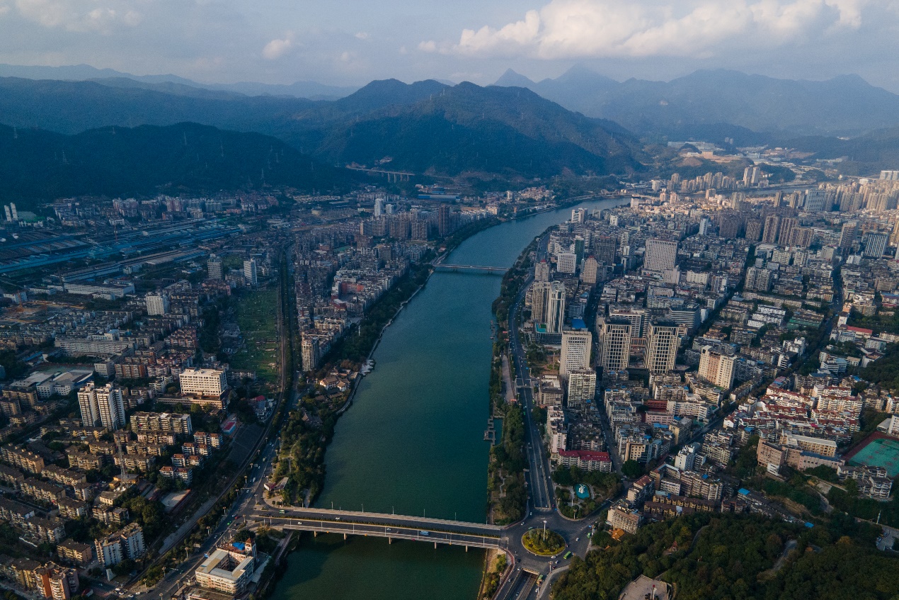 2020年11月22日，三明市城区俯瞰。