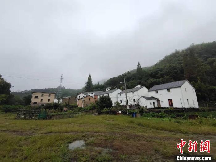 景山村的许多民房已无人居住。　钱晨菲 摄