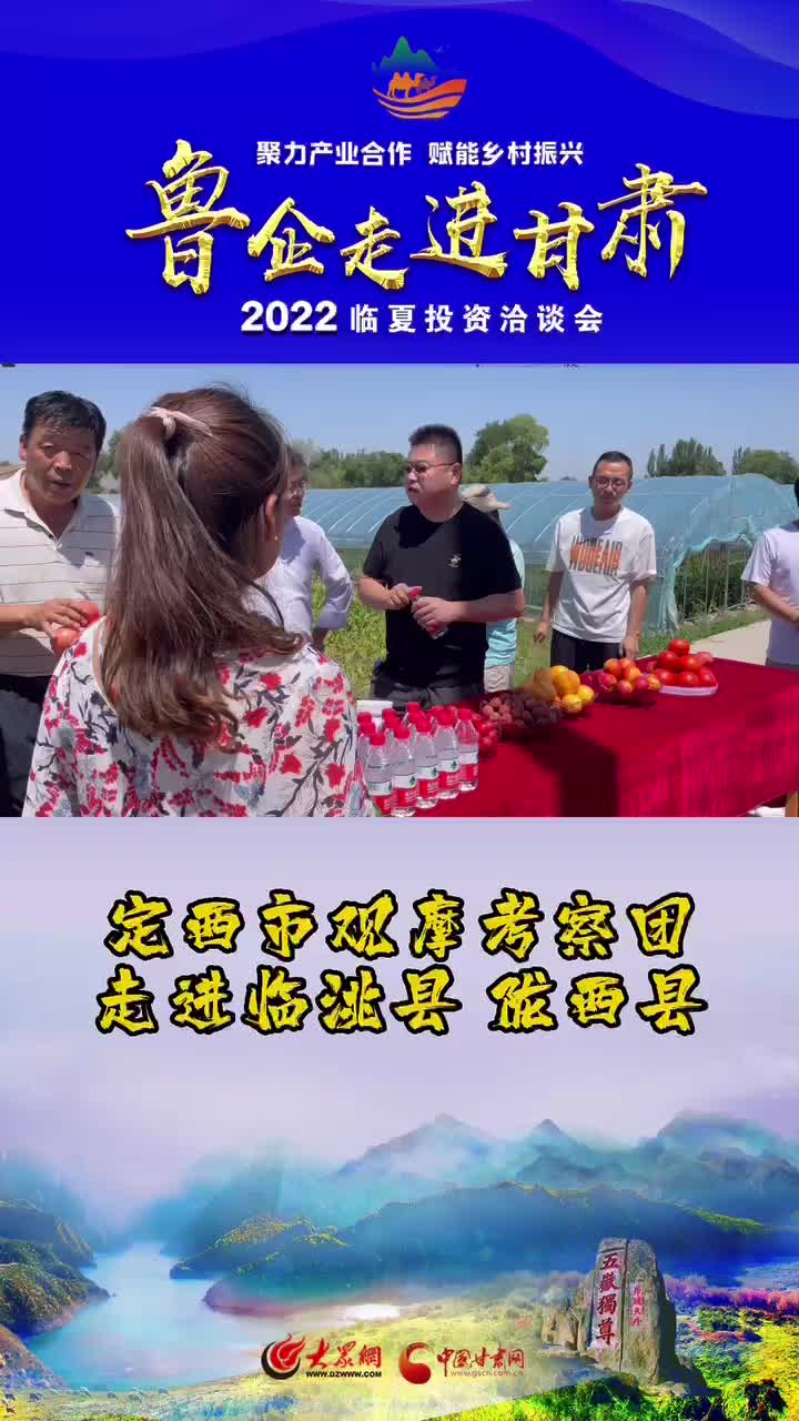 短视频丨定西市观摩团走进临洮县、陇西县