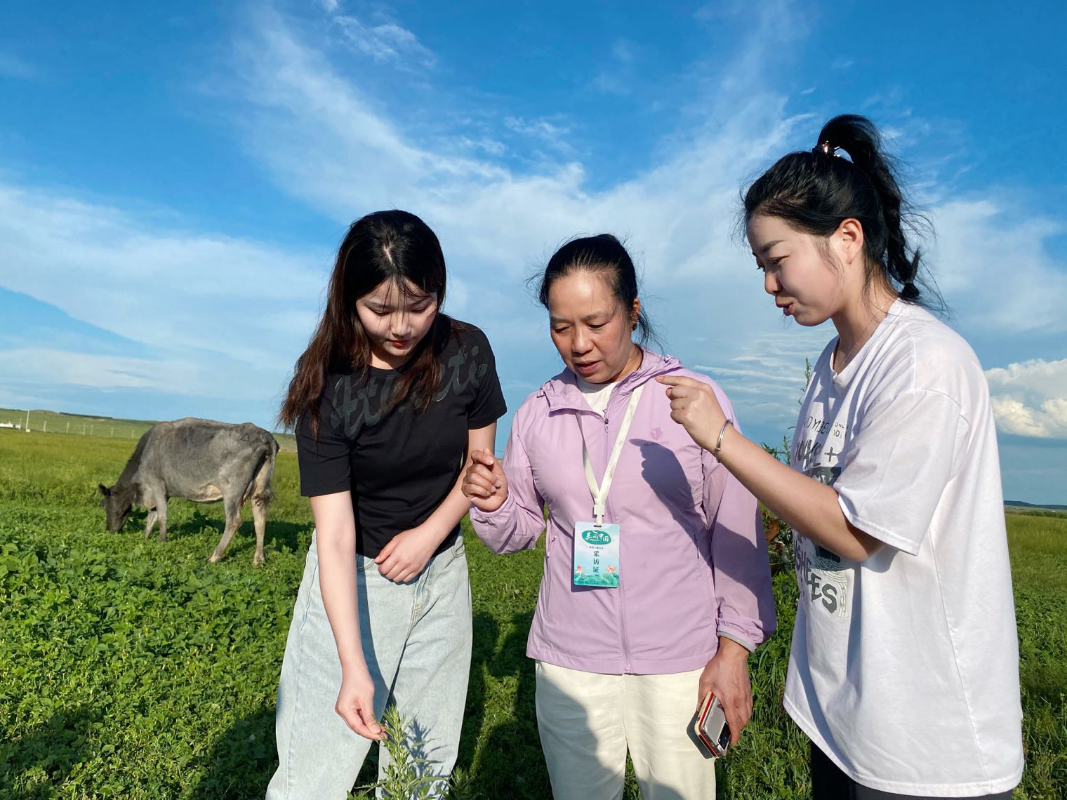 内蒙古农业大学师生在牧区调研