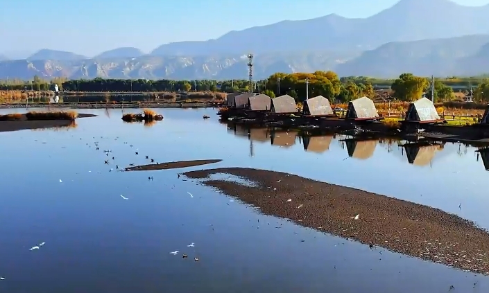 冬日太极岛 水天一色