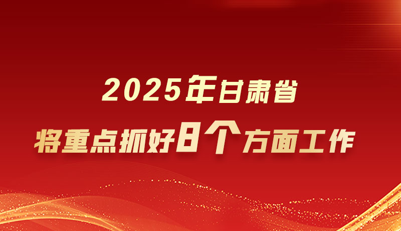 AI绘两会|2025年甘肃省将重点抓好8个方面工作