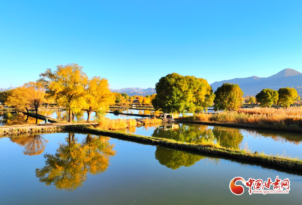 临夏永靖太极湖:碧水晴空 美景如画